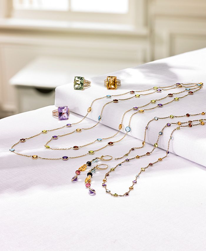 EFFY Collection - Multi-Gemstone Long Strand Necklace (28-9/10 ct. t.w.) in 14k Gold