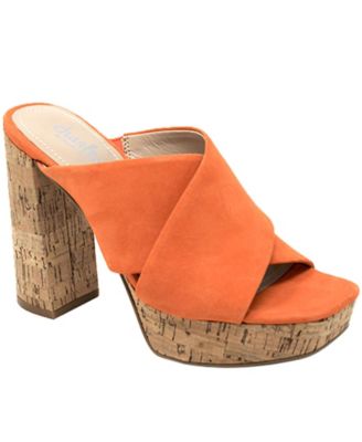 womens orange dress sandals