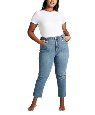 cotton mom jeans