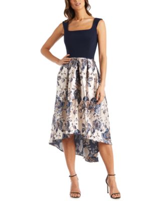 R & M Richards High-Low Fit & Flare Dress - Macy's
