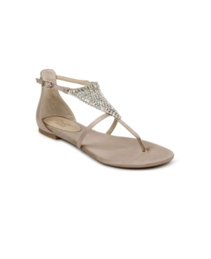 image of Jewel Badgley Mischka Nellis Dress Flat Sandal Women-s Shoes