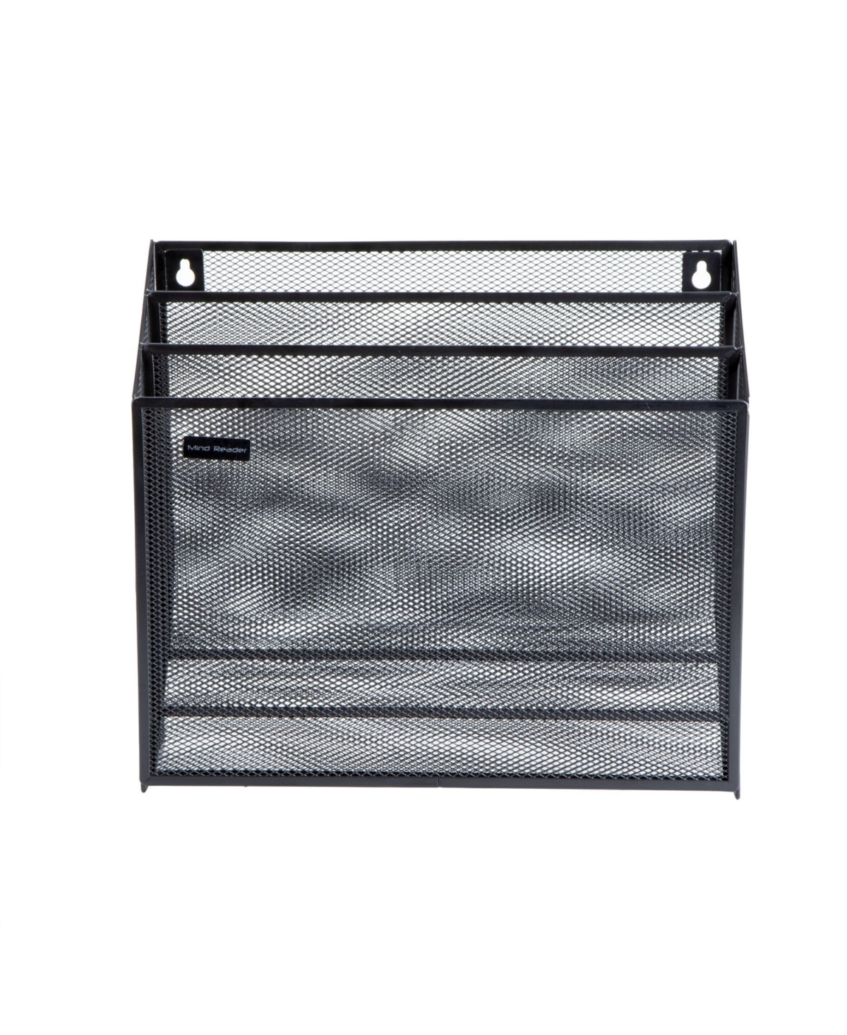 Mesh 3 Tier Wall File Holder - Charcoal