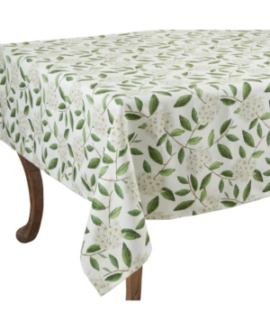Saro Lifestyle Floral Topper In Green