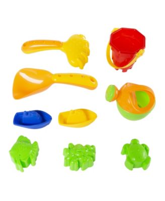 Hey Play Water Or Sand Sensory Table With Lid And Toys - Portable Covered Activity Playset For The Beach, Backyard Or Classroom