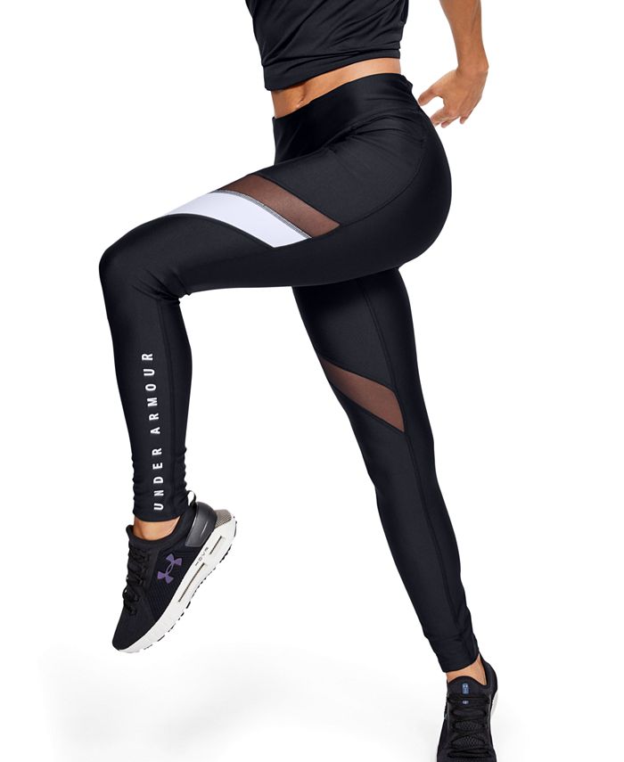 Under Armour Women's HeatGear® Colorblocked Compression Leggings - Macy's