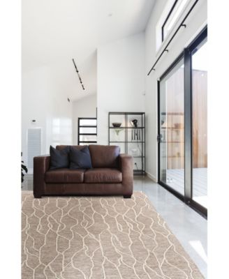 Feizy Alaina R8734 Ivory Area Rug In Black