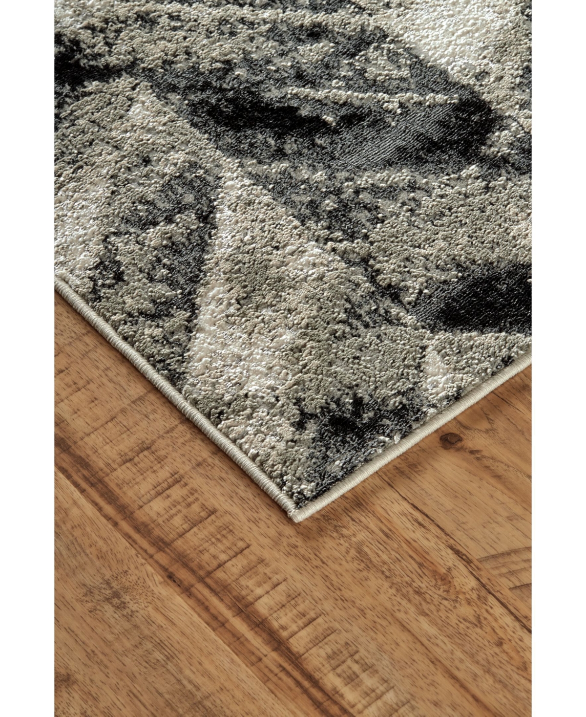 Feizy Micah R3048 Gray 2'10" x 7'10" Runner Rug