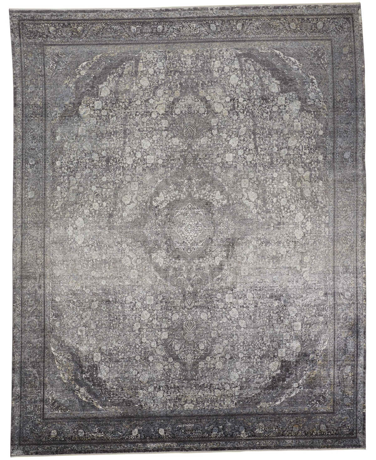 Feizy Michaela R3967 Charcoal 6'7in x 9'10in Area Rug - Charcoal
