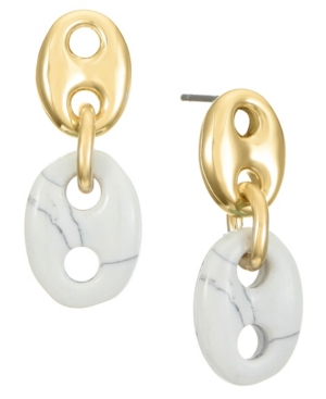 image of Trifari 14K Gold-Plated Drop Earring