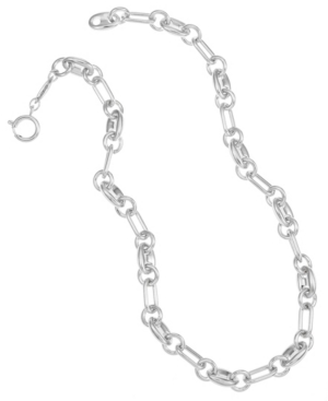 image of Trifari Silver-Tone Link Collar Necklace