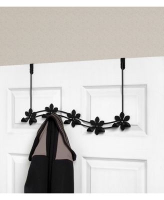 Flower Over The Door 5-Hook Rack