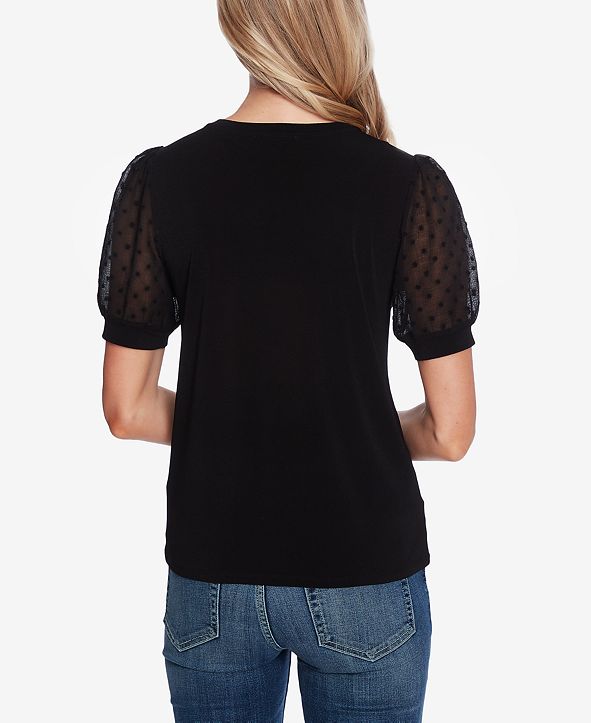macys puff sleeve tops