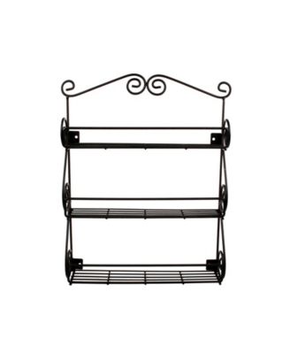 Scroll Wall Mount 3-Tier Spice Rack