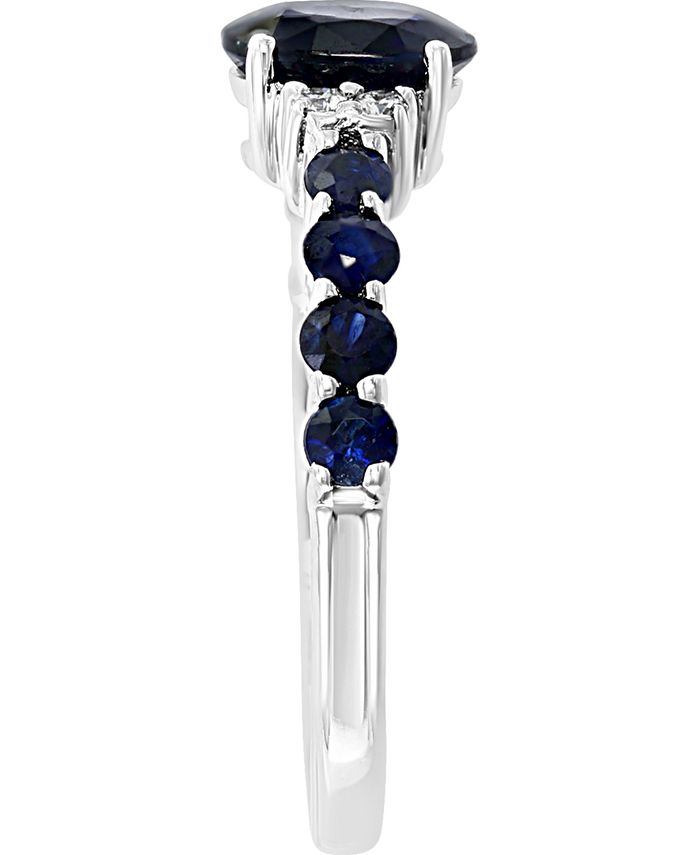 LALI Jewels - Sapphire (1-5/8 ct. t.w.) & Diamond (1/20 ct. t.w.) Ring in 14k White Gold