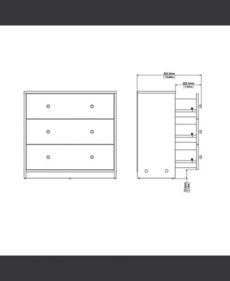 Portland 3-Drawer Chest
