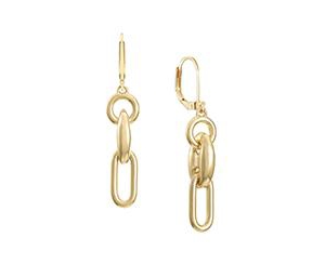 image of Trifari Gold-Tone Linear Earring