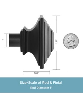 Mission 1" Premium Decorative Window Curtain Rod