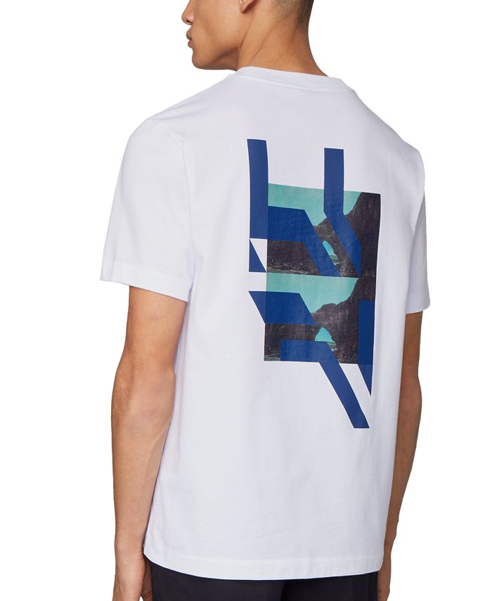 Hugo Boss BOSS Men's Tames 19 White T-Shirt & Reviews - T-Shirts - Men ...