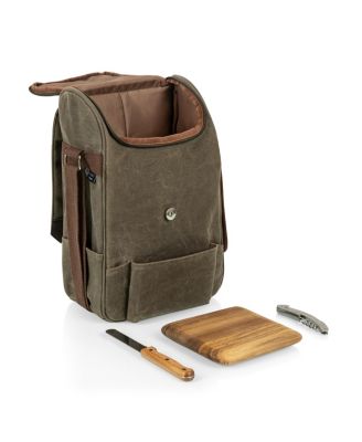 Legacy&reg; by Picnic Time  2 Bottle Insulated Wine & Cheese Cooler with Cheese Board, Knife & Corkscrew