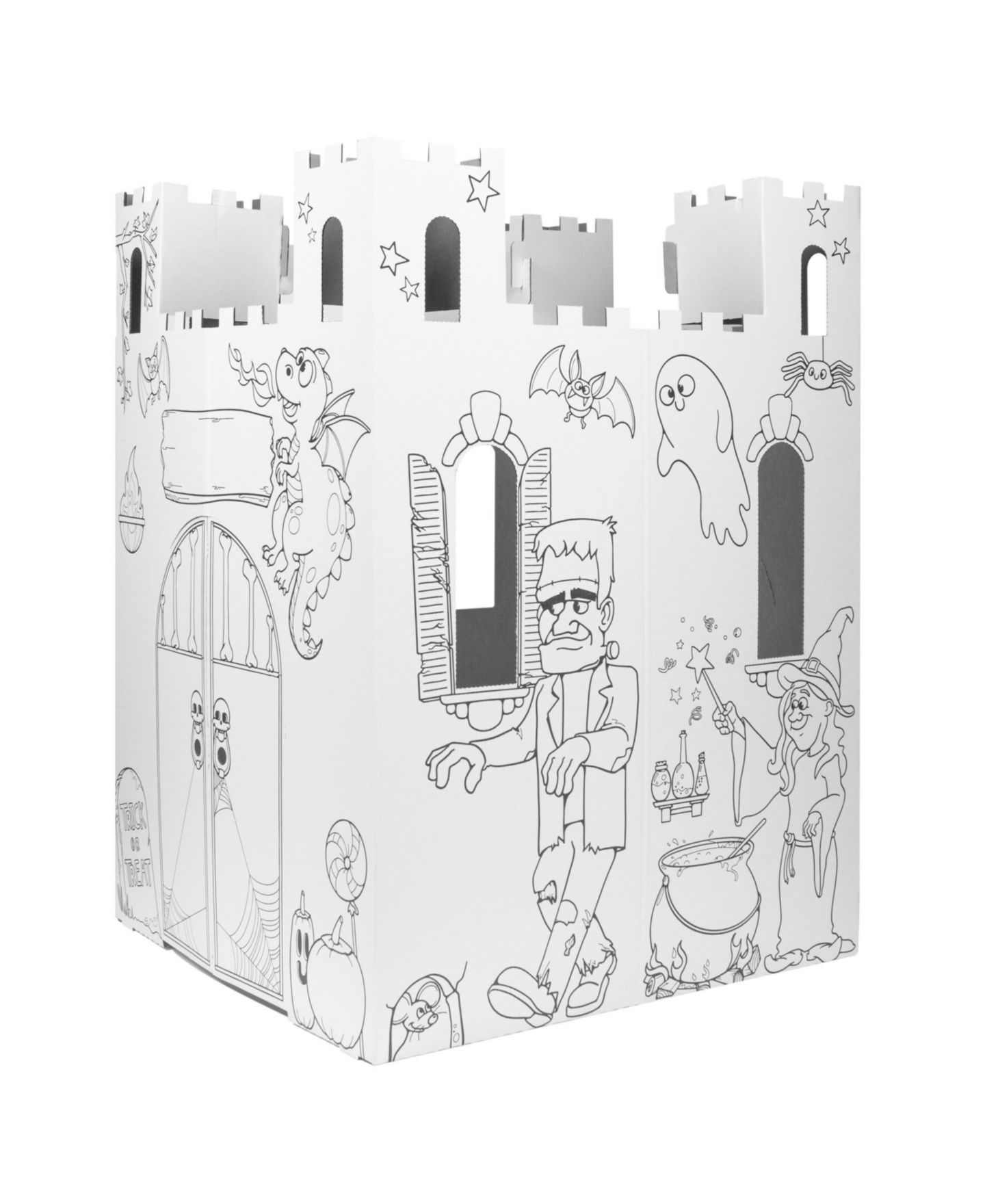 Детская игрушка Style Me Up! Haunted Castle Color 1-Piece Cardboard Playhouse, Ages 4+ — фото 3