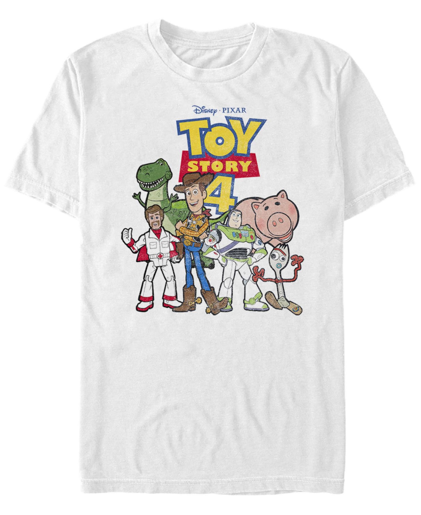 Мужская футболка Fifth Sun Disney Pixar Toy Story 4 New Group Shot Movie Logo Poster Short Sleeve, цвет: Белый — фото 1