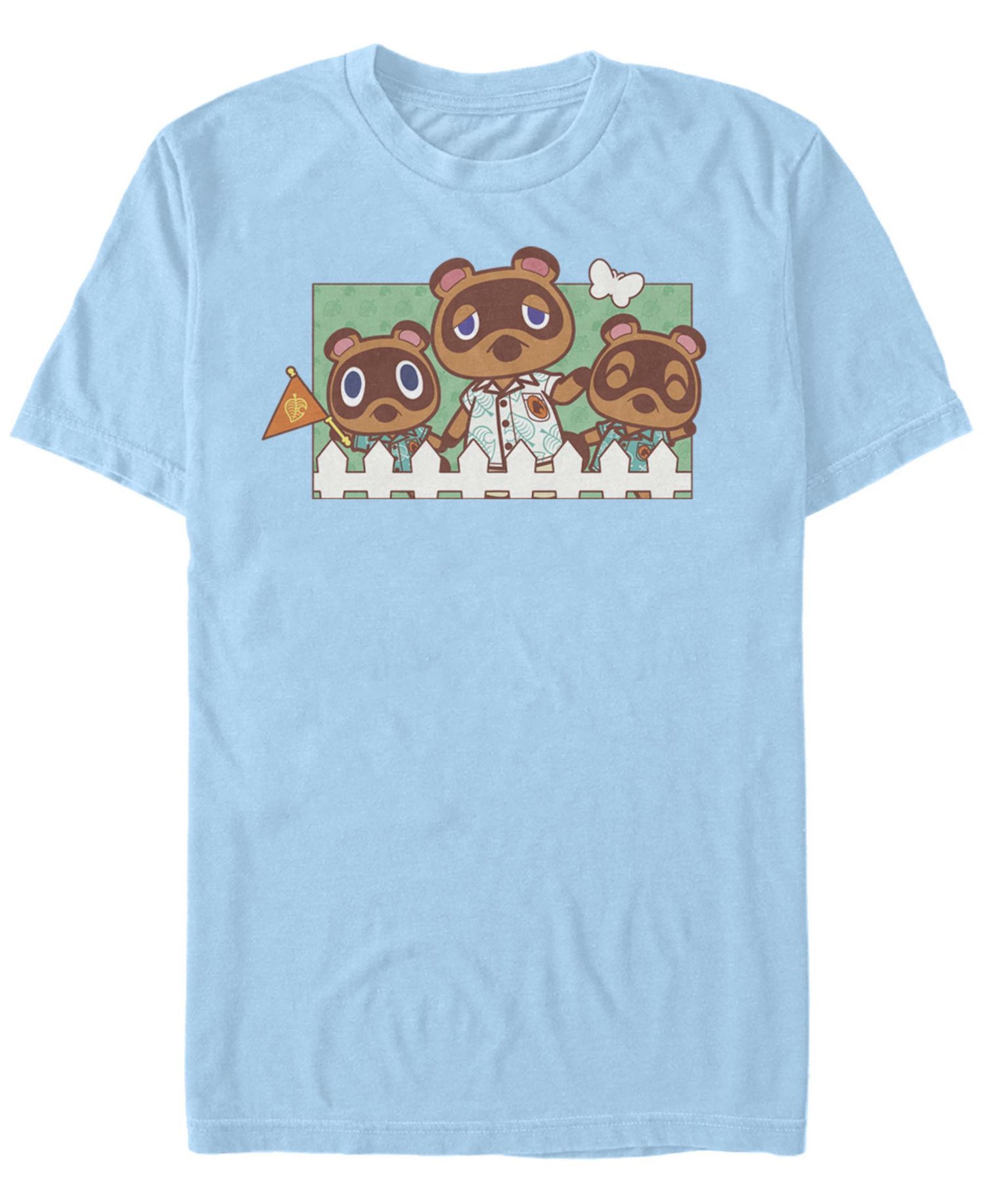 Men's Animal Crossing New Horizons Nook Family Portrait Short Sleeve T-shirt