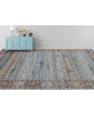 Amer Rugs Prairie Pre 4 Blue Rug In Multi