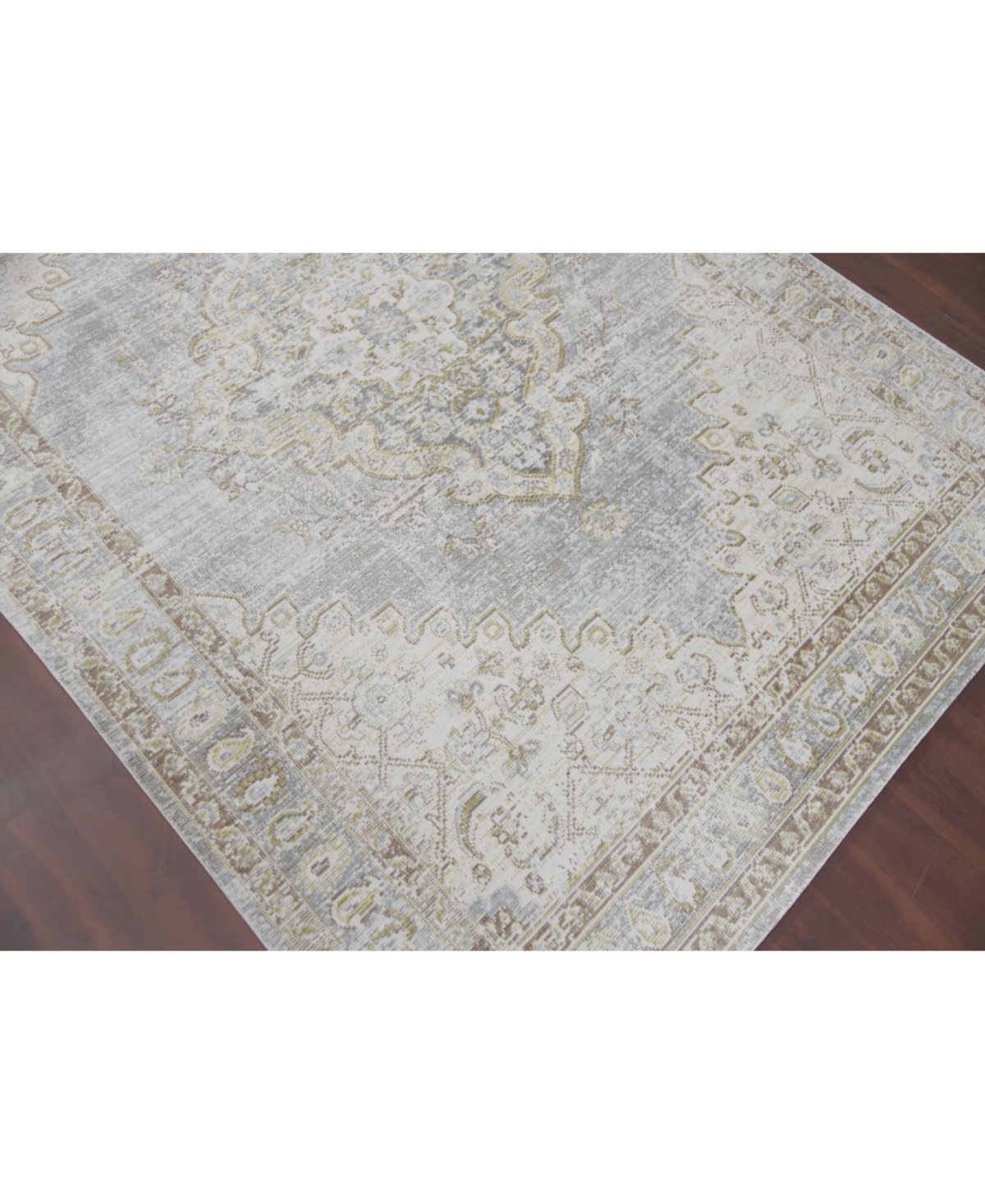 Amer Rugs Century Cen-11 Gray/ivory 7'10" X 10'6" Area Rug In Gray,ivory