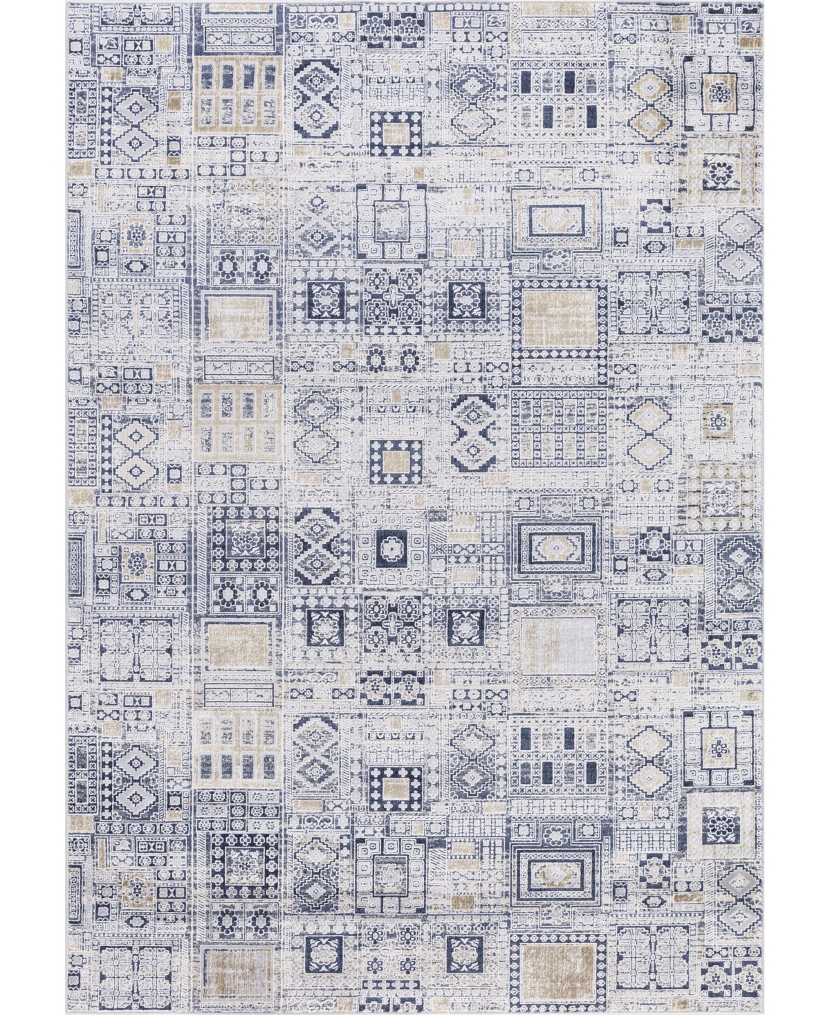 Amer Rugs Hamilton Ham-7 Ivory/Gold 8'6in x 11'6in Area Rug - Ivory-gold