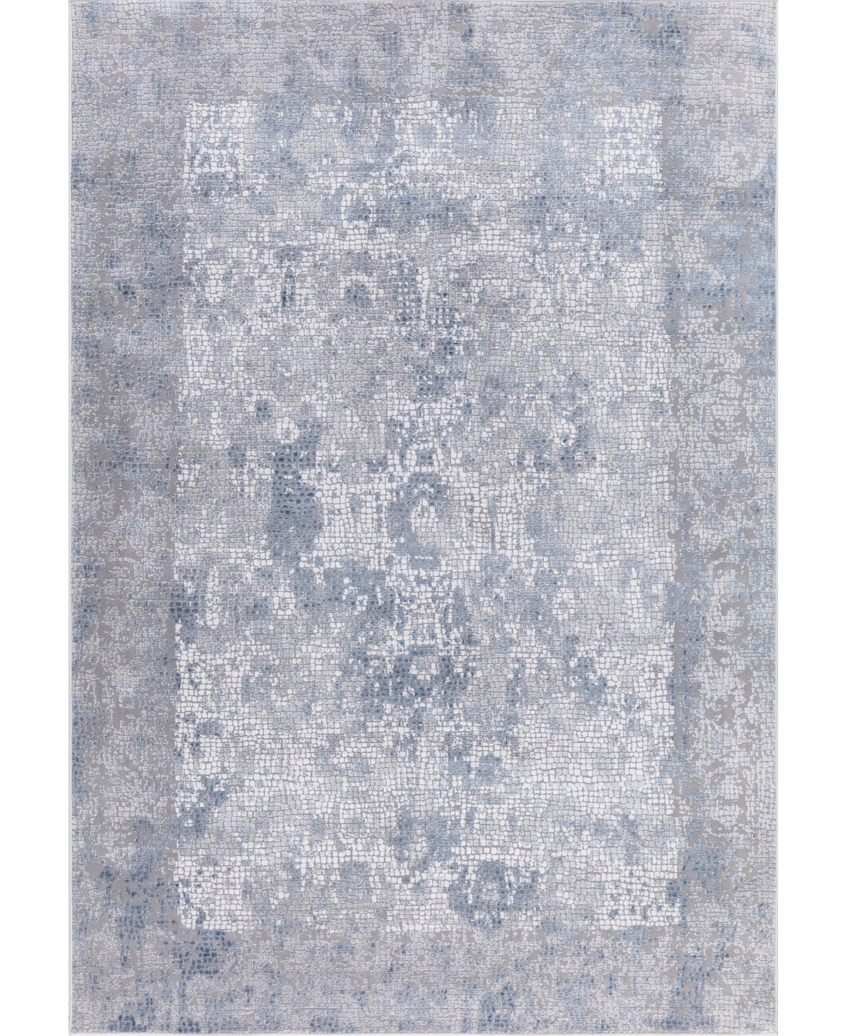 Amer Rugs Hamilton Ham-4 Gray/ Blue 8'6in x 11'6in Area Rug - Gray/Blue