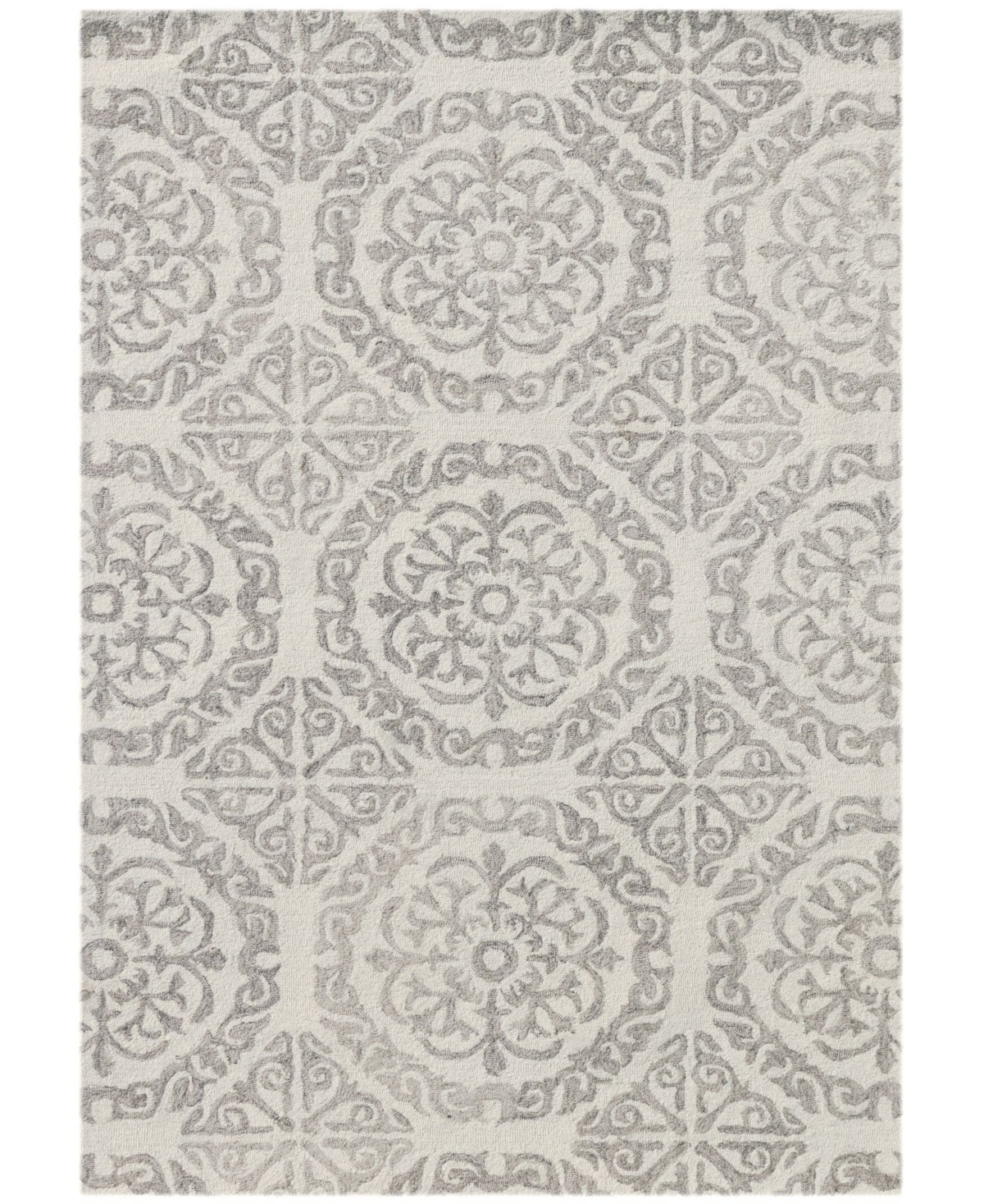 Amer Rugs Boston Bos-22 White 7'6in x 9'6in Area Rug - White