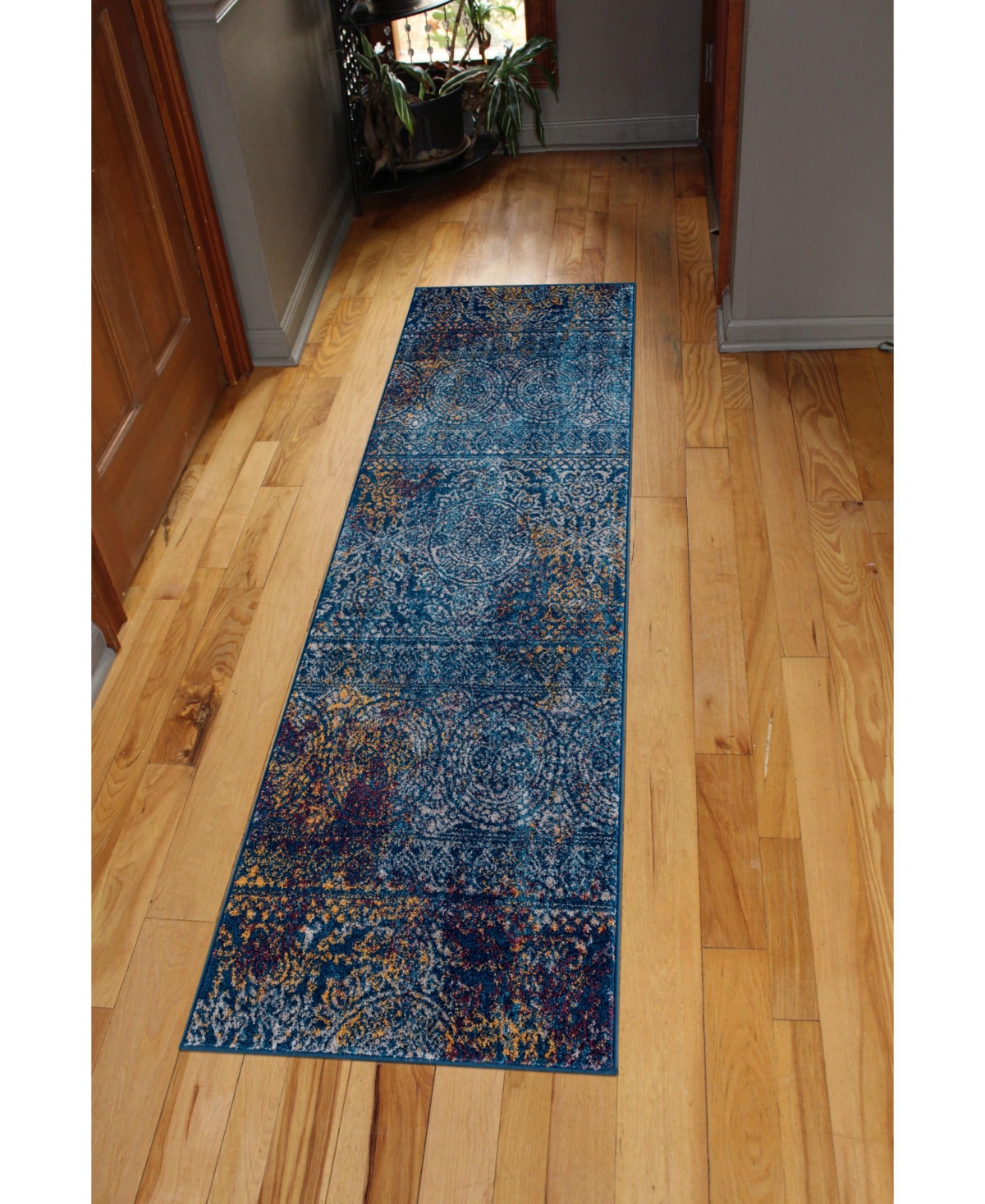 Closeout! Amer Rugs Manhattan Man-42 Blue Rug -Blue