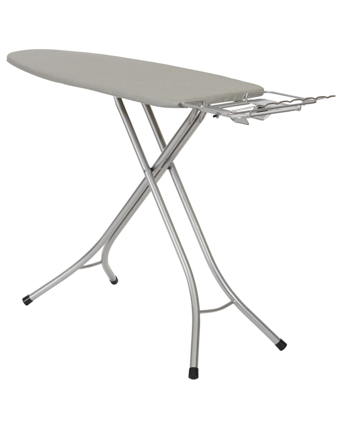 Household Essential Wide Top Ironing Board, 4-Legs - Silver