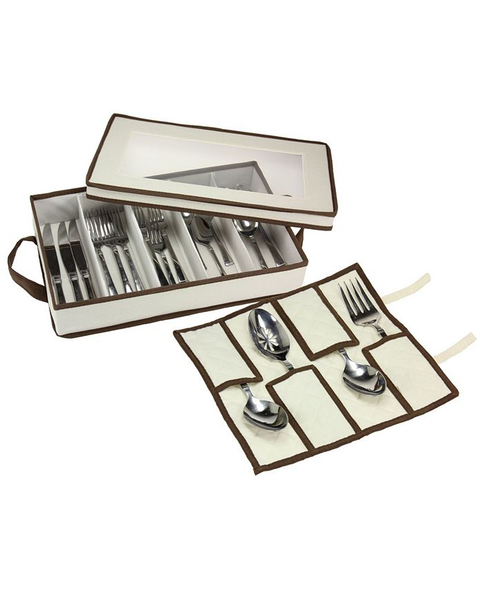 Household Essentials Windowed flatware Storage Box Macy's