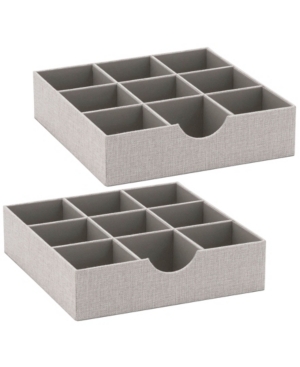 Household Essentials Household Essential Drawer Organizer Tray 2 Pack In Gray