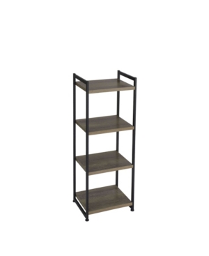 Household Essentials Household Essential Ashwood 4-shelf Storage Tower In Brown