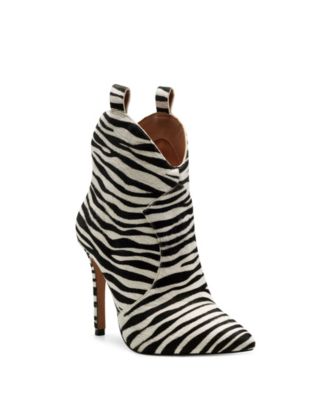 peep toe western booties