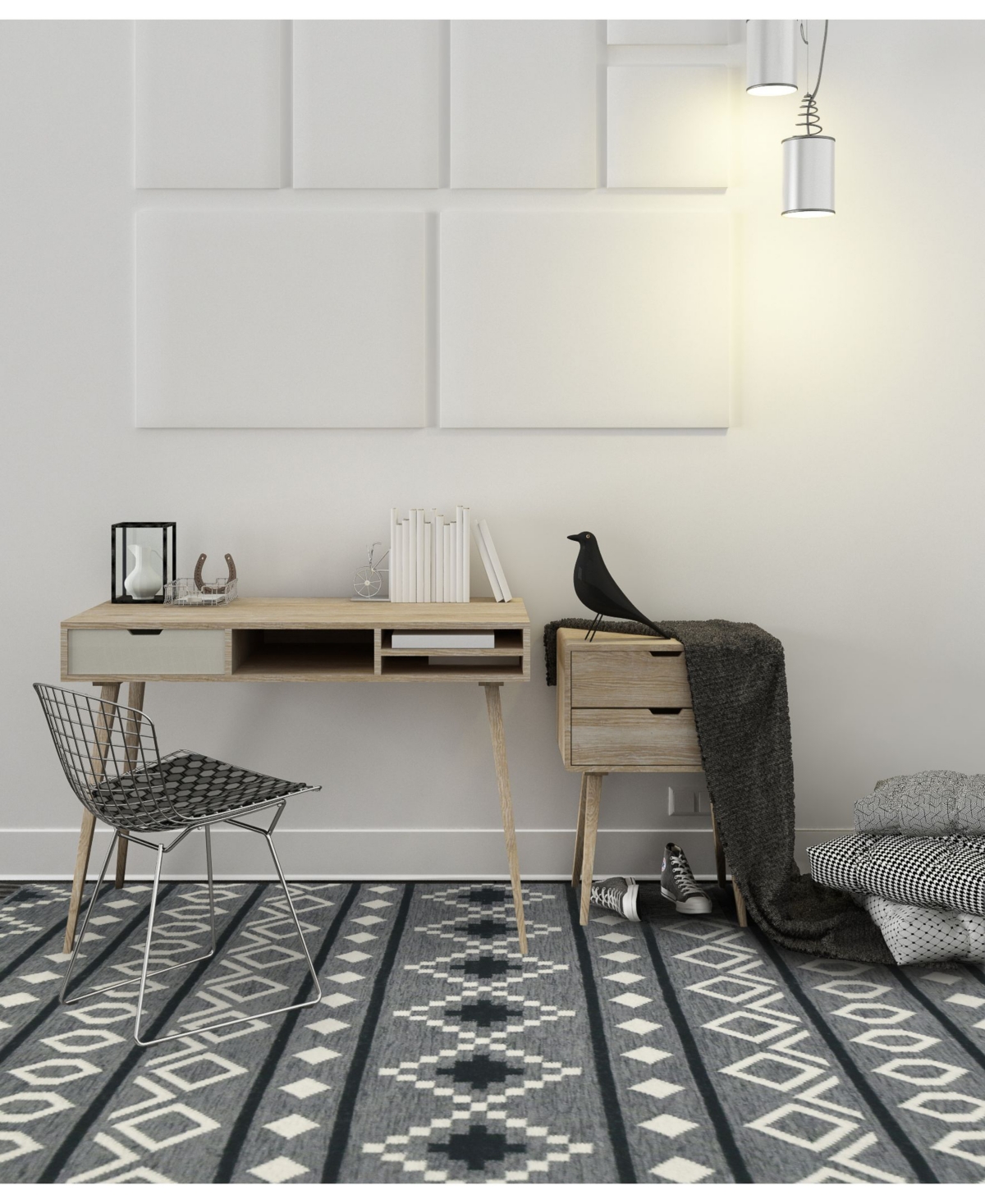 Amer Rugs Artifacts Ari-1Area Rug - Gray