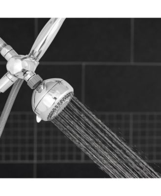 Waterpik TRS-523E/553E Combo Fixed Mount, Hand Held Metal Face 5 Mode Shower Head