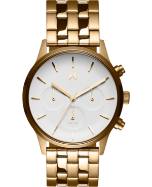 image of Mvmt Women-s Chronograph Duet Gold-Tone Stainless Steel Bracelet Watch 38mm
