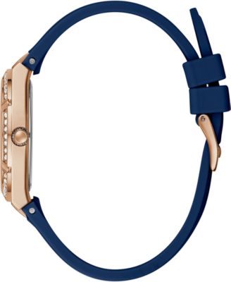 Women's Blue Silicone Strap Watch 36mm