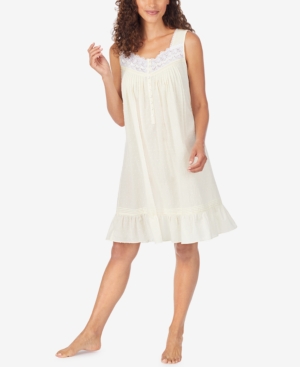 Eileen West COTTON SWISS DOT CHEMISE NIGHTGOWN