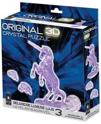 Bepuzzled 3D Crystal Puzzle - Unicorn - 44 Pieces