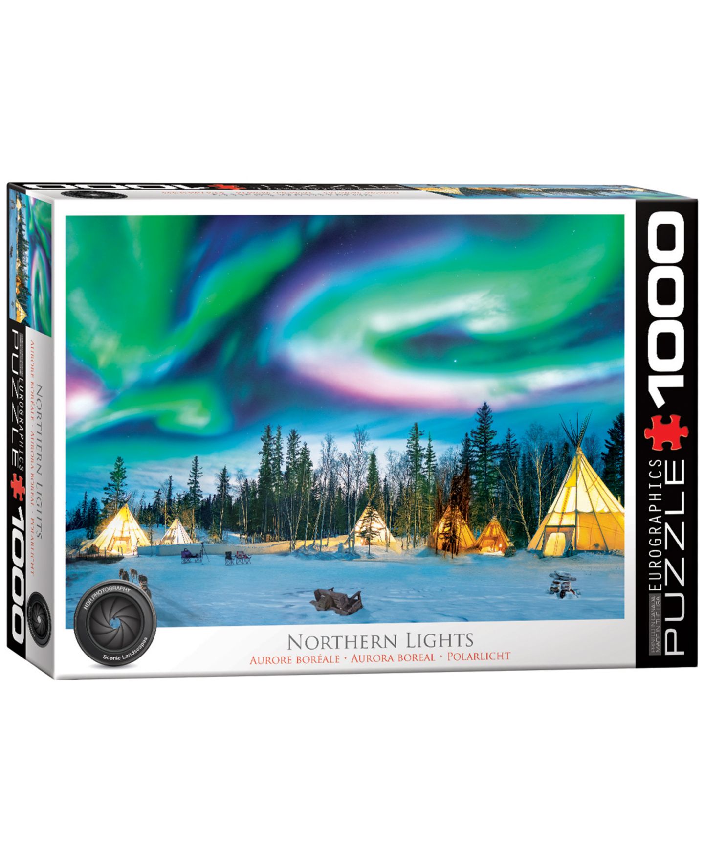 Детский пазл Eurographics Northern Lights 1000-Piece Puzzle, Ages 12+ — фото 1