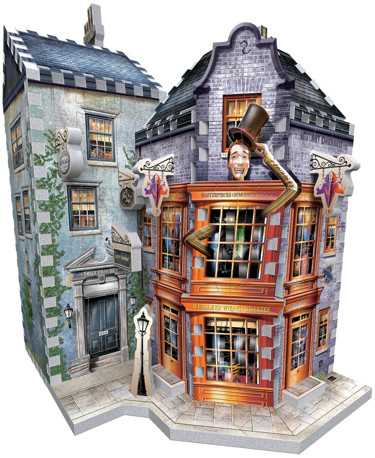 Wrebbit Harry Potter Daigon Alley Collection - Weasleys' Wizard Wheezes Daily Prophet 3D Puzzle- 285 Pieces