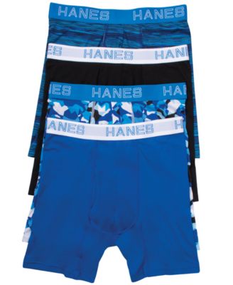 Hanes - Men's 4-Pk. Platinum Comfort Flex Fit Boxer Briefs