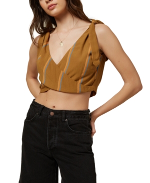 image of O-Neill Juniors- Jaxson Striped Crop Top