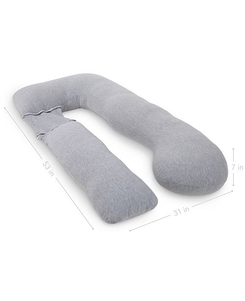 Pharmedoc Pregnancy U Shaped Full Body Pillow With Jersey Cover