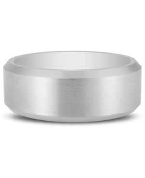 image of Men-s Bevel Edge Band in White Ion-Plated Tantalum