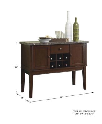 Furniture Homelegance Griffin Dining Room Server with Top